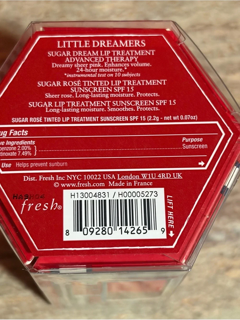 Fresh Little Dreamers Sugar Dream, Sugar Rose Tinted , & Sugar Lip Treatments